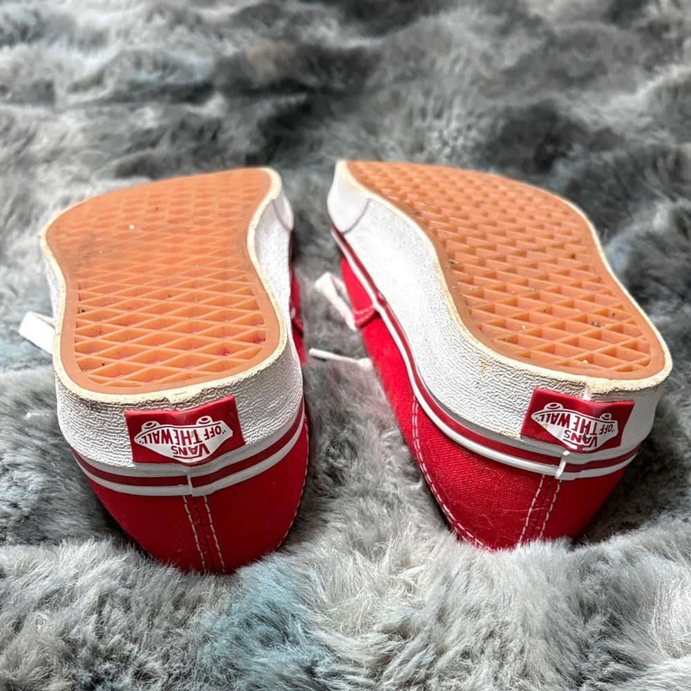 Vans Red Athletic Shoes for Women - Picture 3 of 5